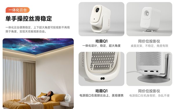 九游娱乐平台2024哈趣Q1新品投影仪火热来袭！性价比拉满(图3)