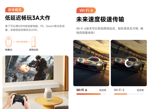九游娱乐平台2024哈趣Q1新品投影仪火热来袭！性价比拉满(图6)
