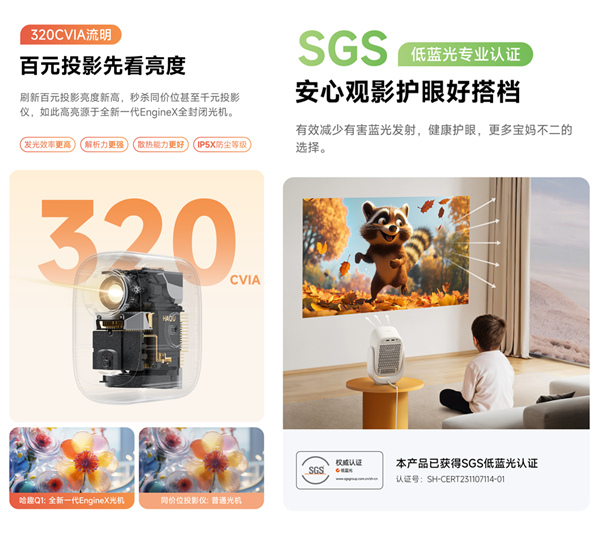 九游娱乐平台2024哈趣Q1新品投影仪火热来袭！性价比拉满(图4)
